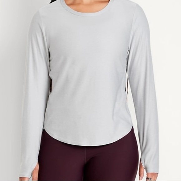 Light Blue Active Base Layer Long Sleeve Top NEW - Picture 8 of 12
